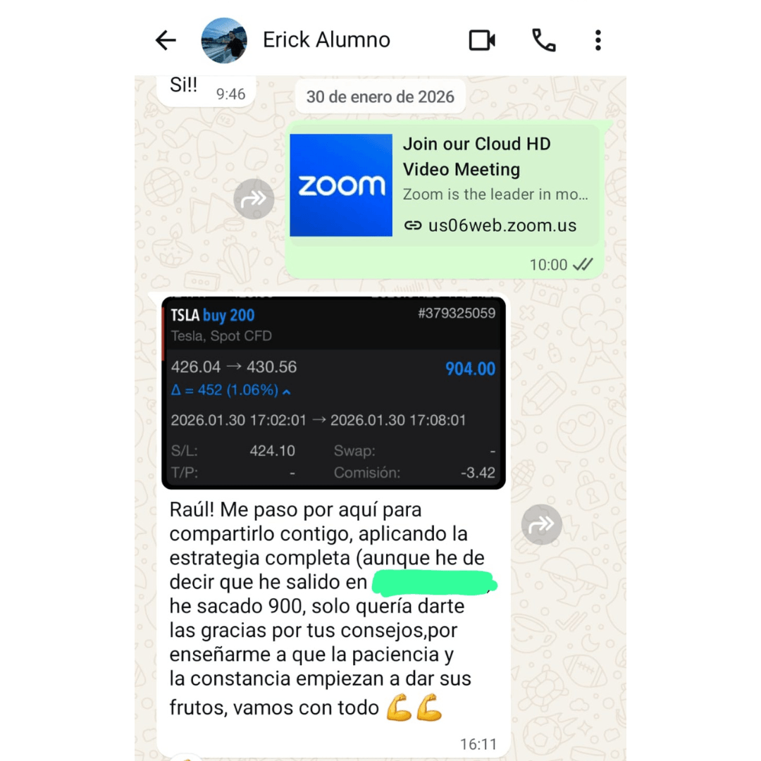 Resultado alumno Erick